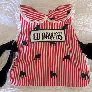 EUC - Georgia Bulldogs Bow Top - 12M - Little Bear Smocks